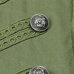 Stretch Twill Military Jacket, OLIVINE, swatch