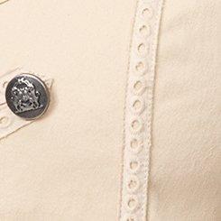 Stretch Twill Military Jacket, CEMENT, swatch