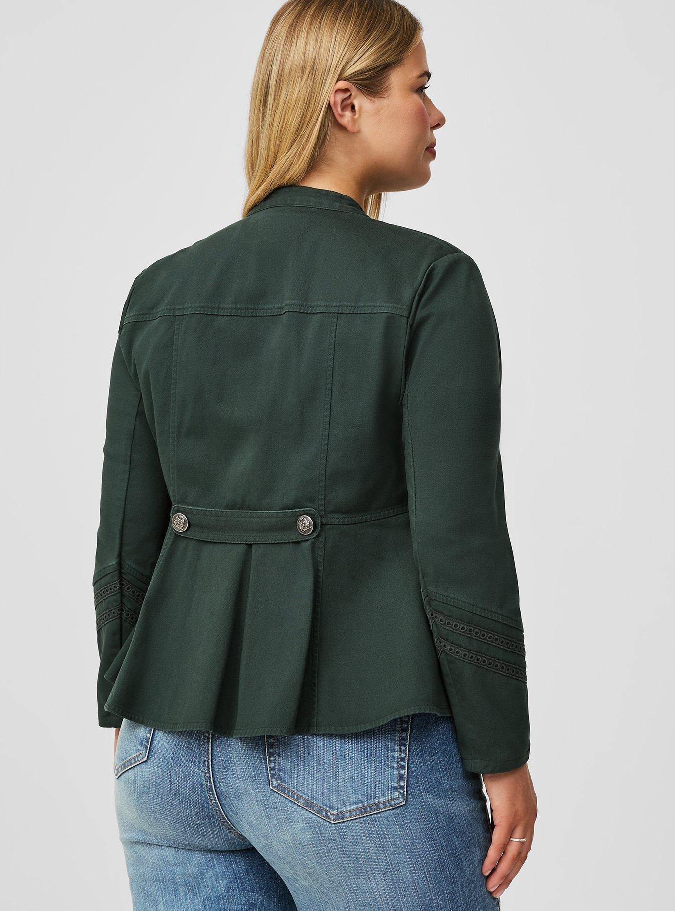 Stretch Twill Military Jacket