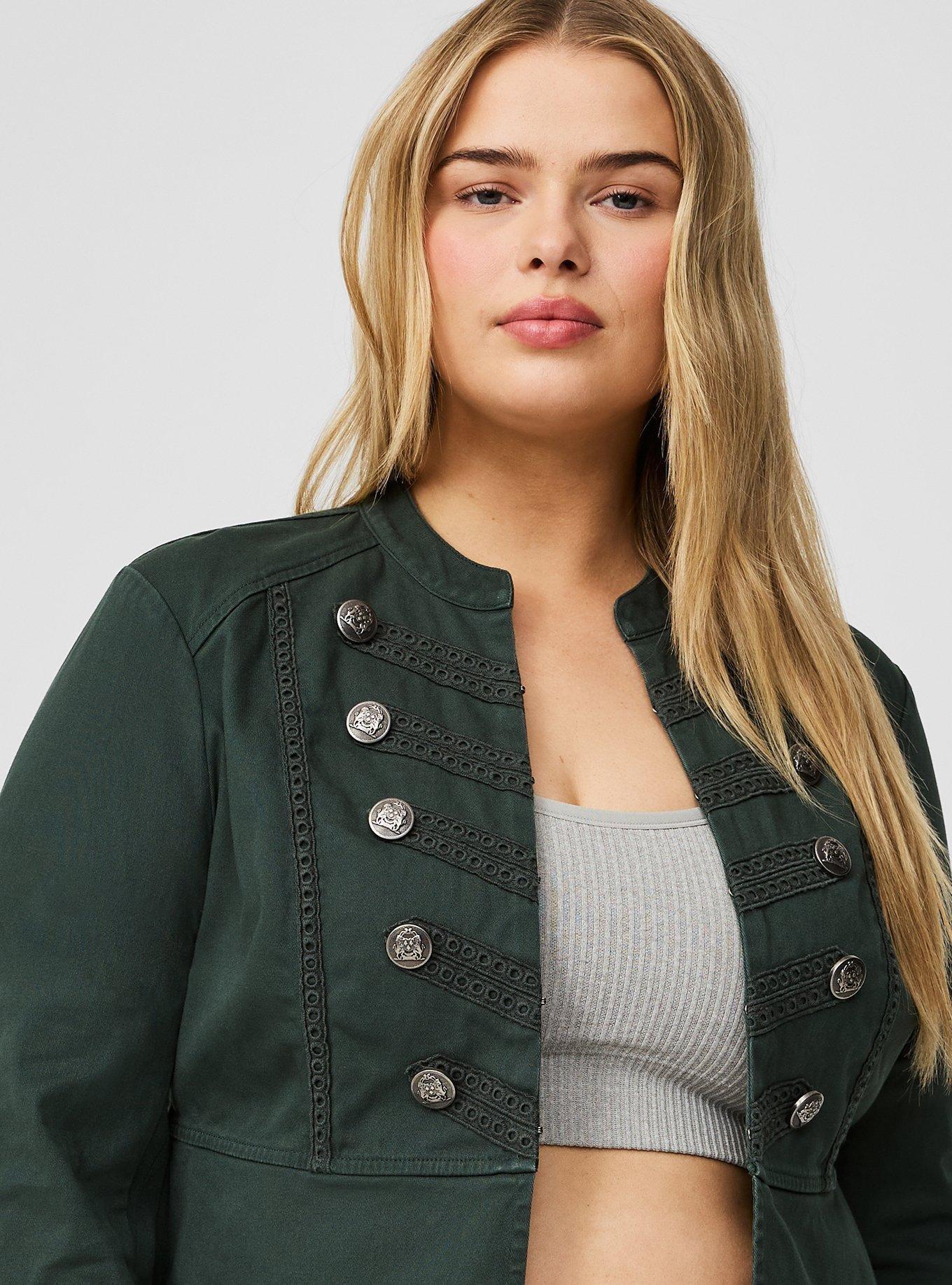 Stretch Twill Military Jacket