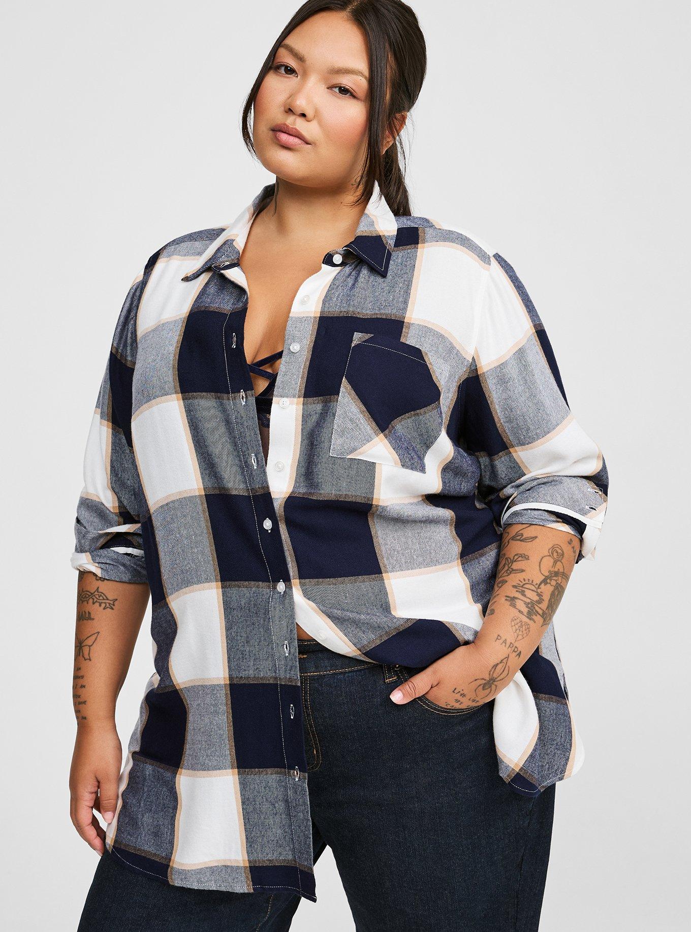 Plus Size - Lizzie Long Sleeve Tunic Shirt - Torrid