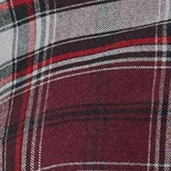 Lizzie Softest Flannel Tunic, STUDY PLAID WINETASTING, swatch