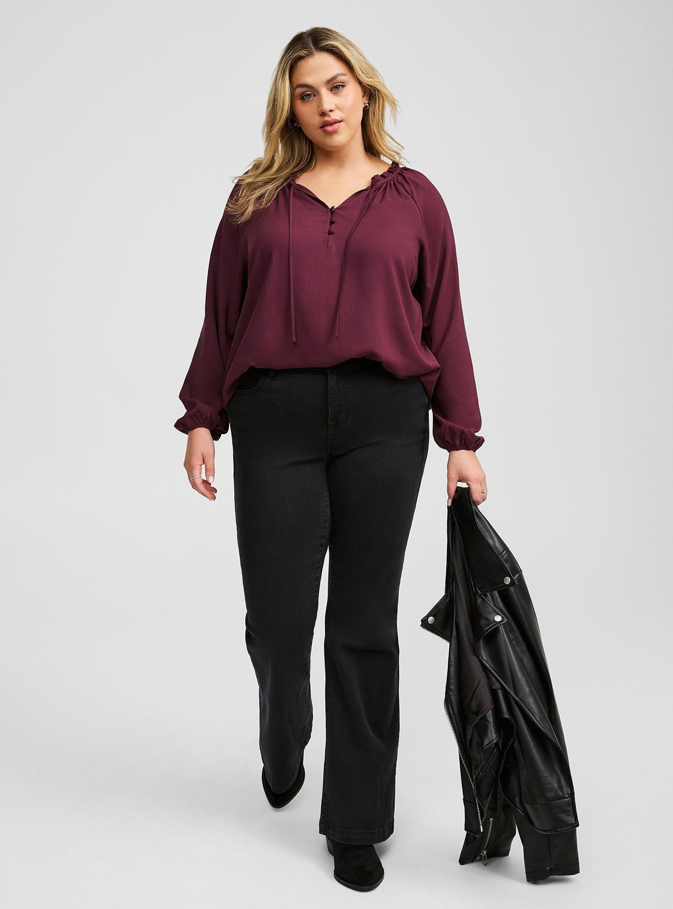 Challis Front Tie Blouse