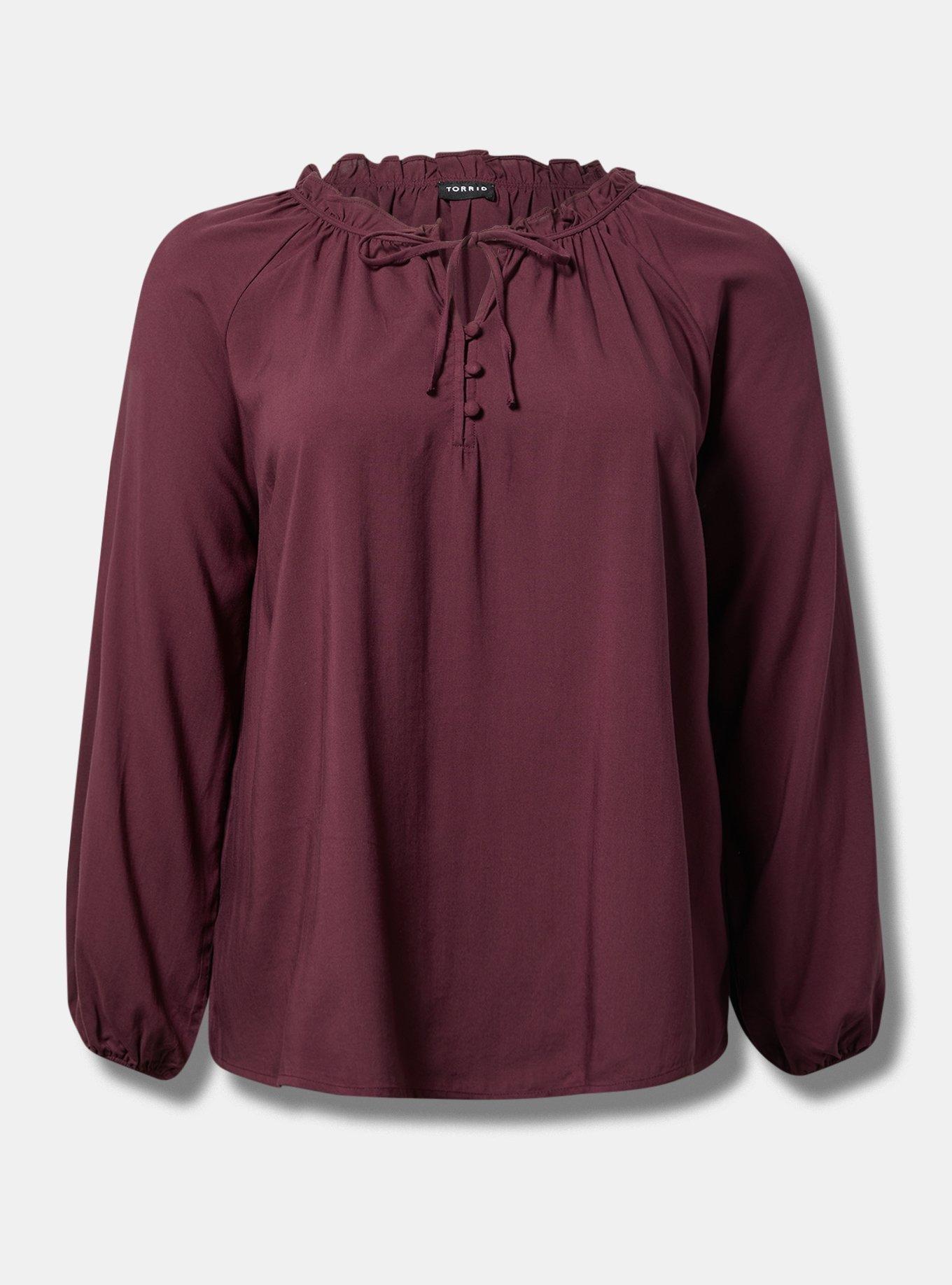 Challis Front Tie Blouse