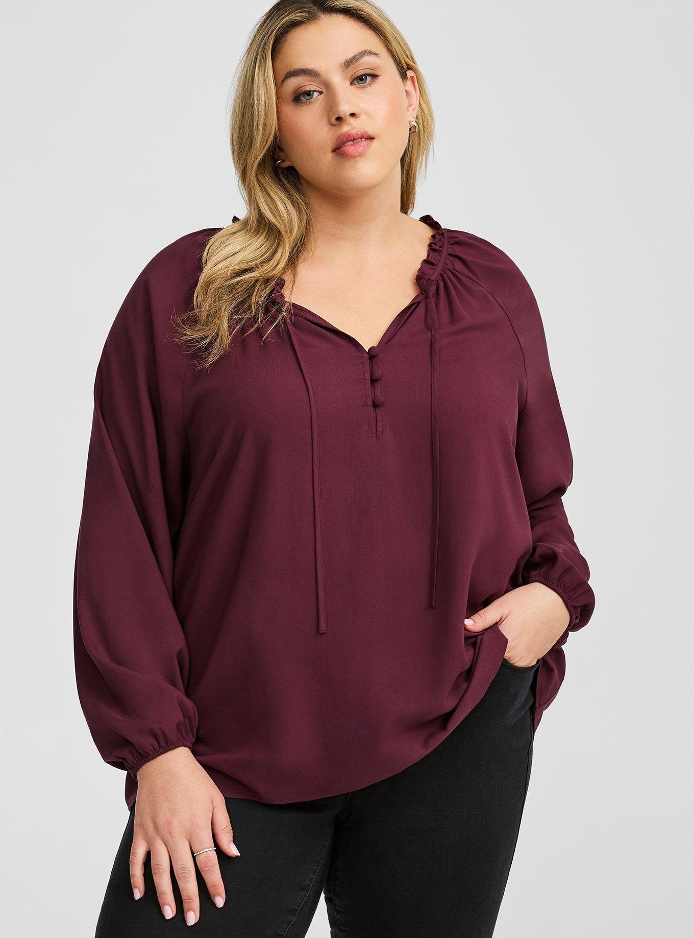 Challis Front Tie Blouse