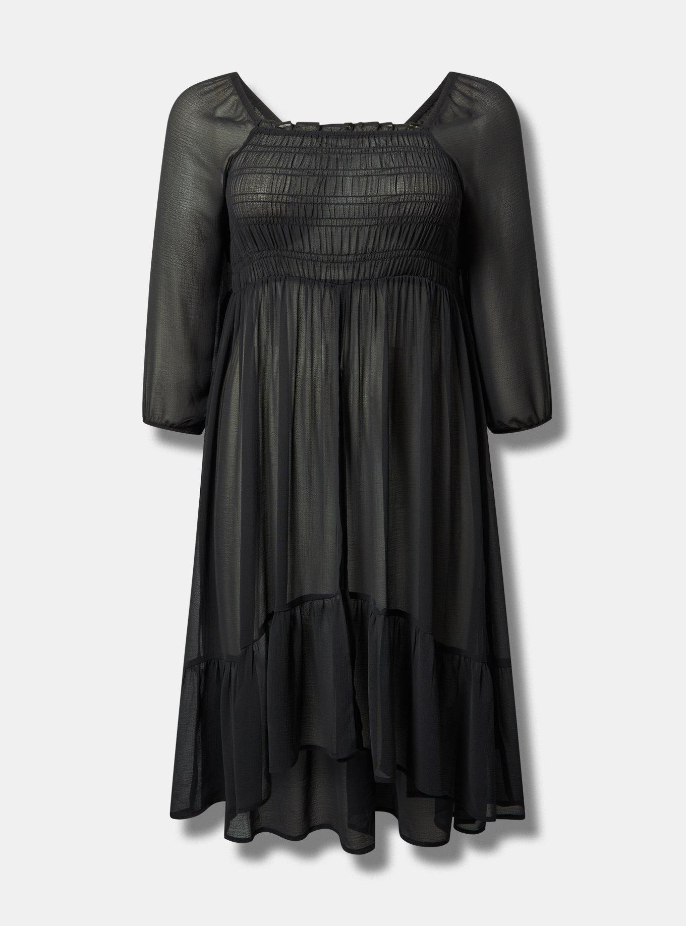 Chiffon Smocked Tunic