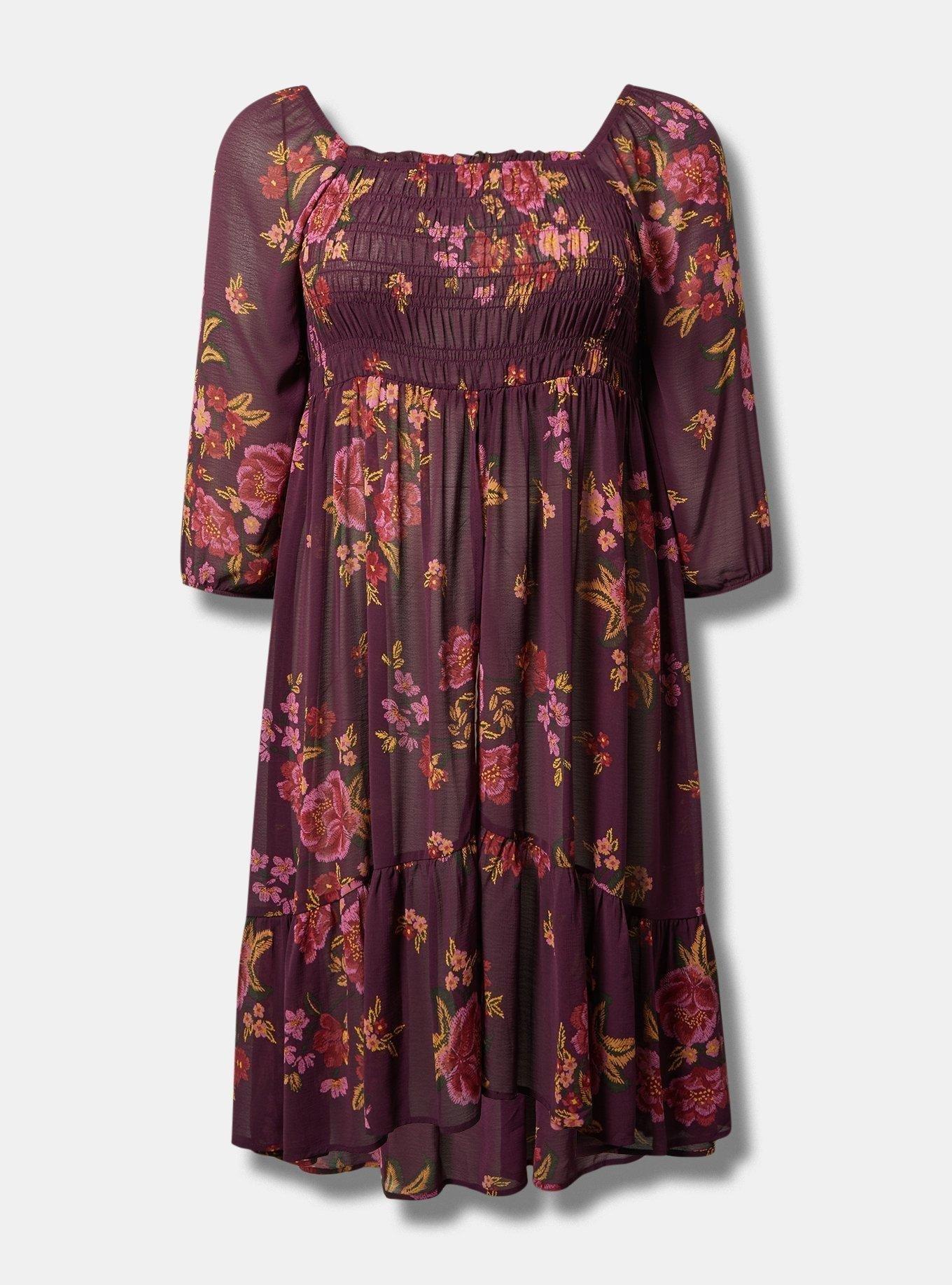 Chiffon Smocked Tunic