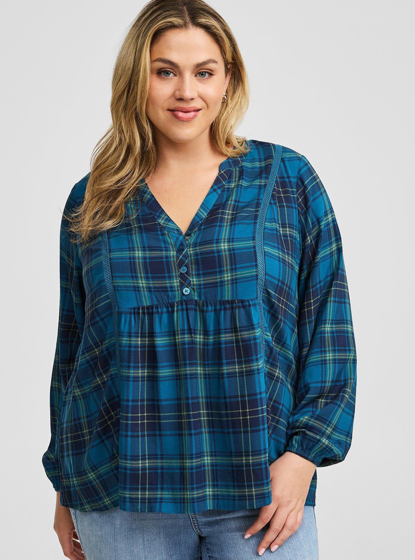 Challis Relaxed Long Sleeve Blouse