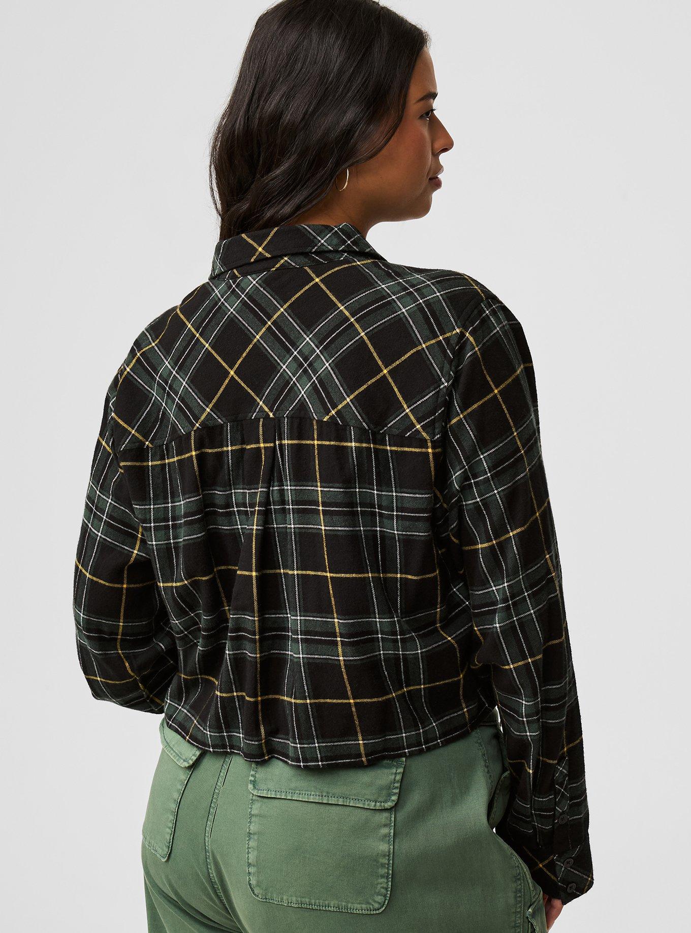 Lizzie Cotton Flannel Cropped Shirt