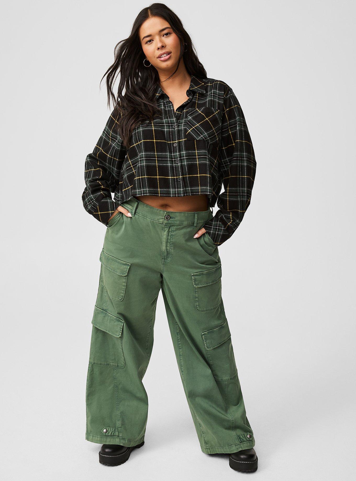 Lizzie Cotton Flannel Cropped Shirt