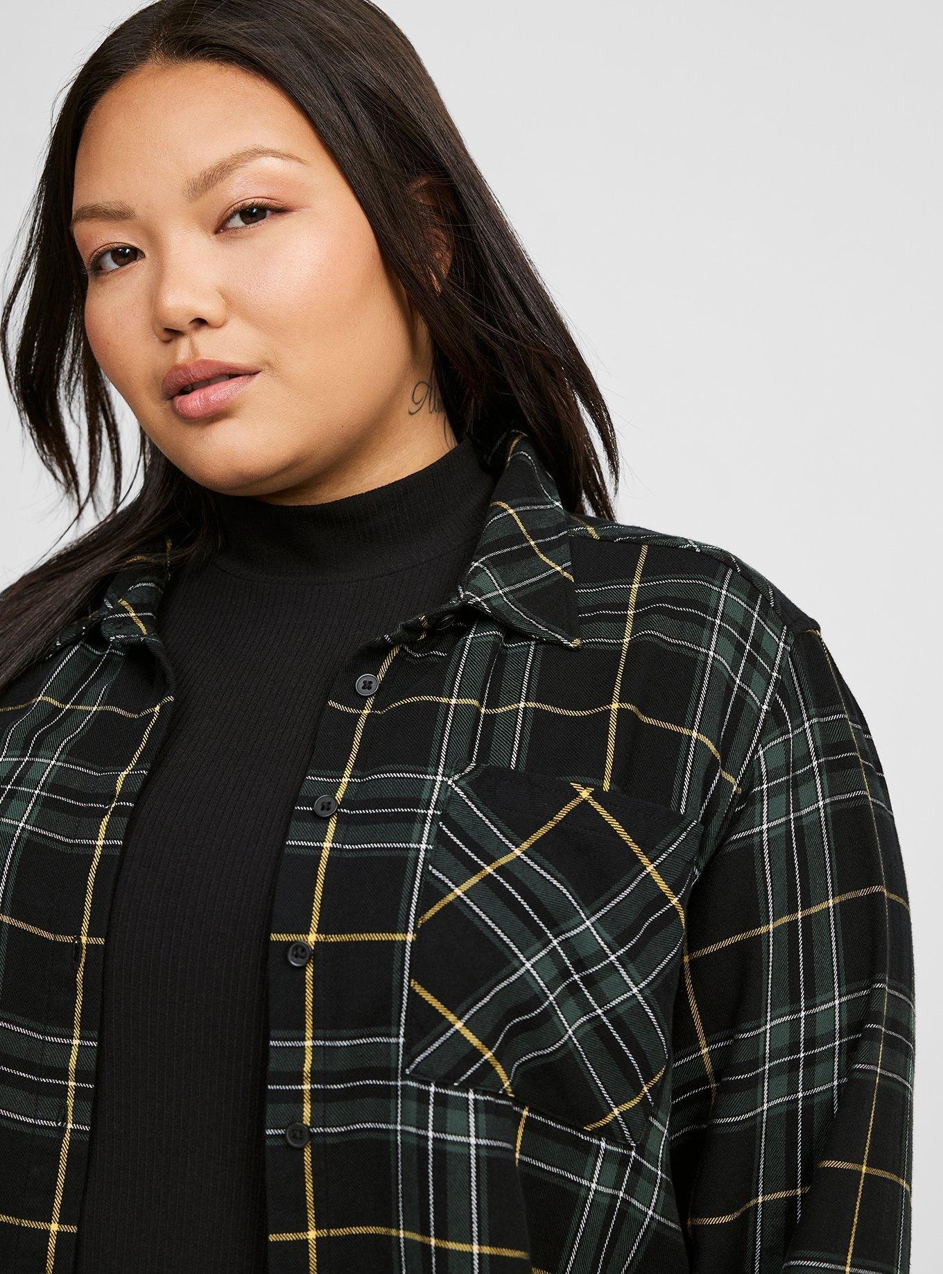 Lizzie Cotton Flannel Cropped Shirt