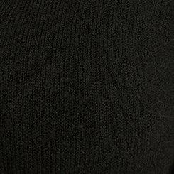 Plus Size Vegan Cashmere Drop Shoulder Cardigan, DEEP BLACK, swatch