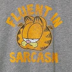 Garfield Classic Fit Cotton Crew Tee, HEATHER GREY, swatch