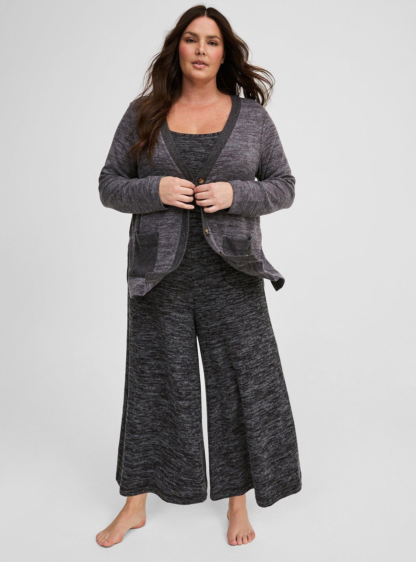 Super Soft Plush Split Side Lounge Cardigan