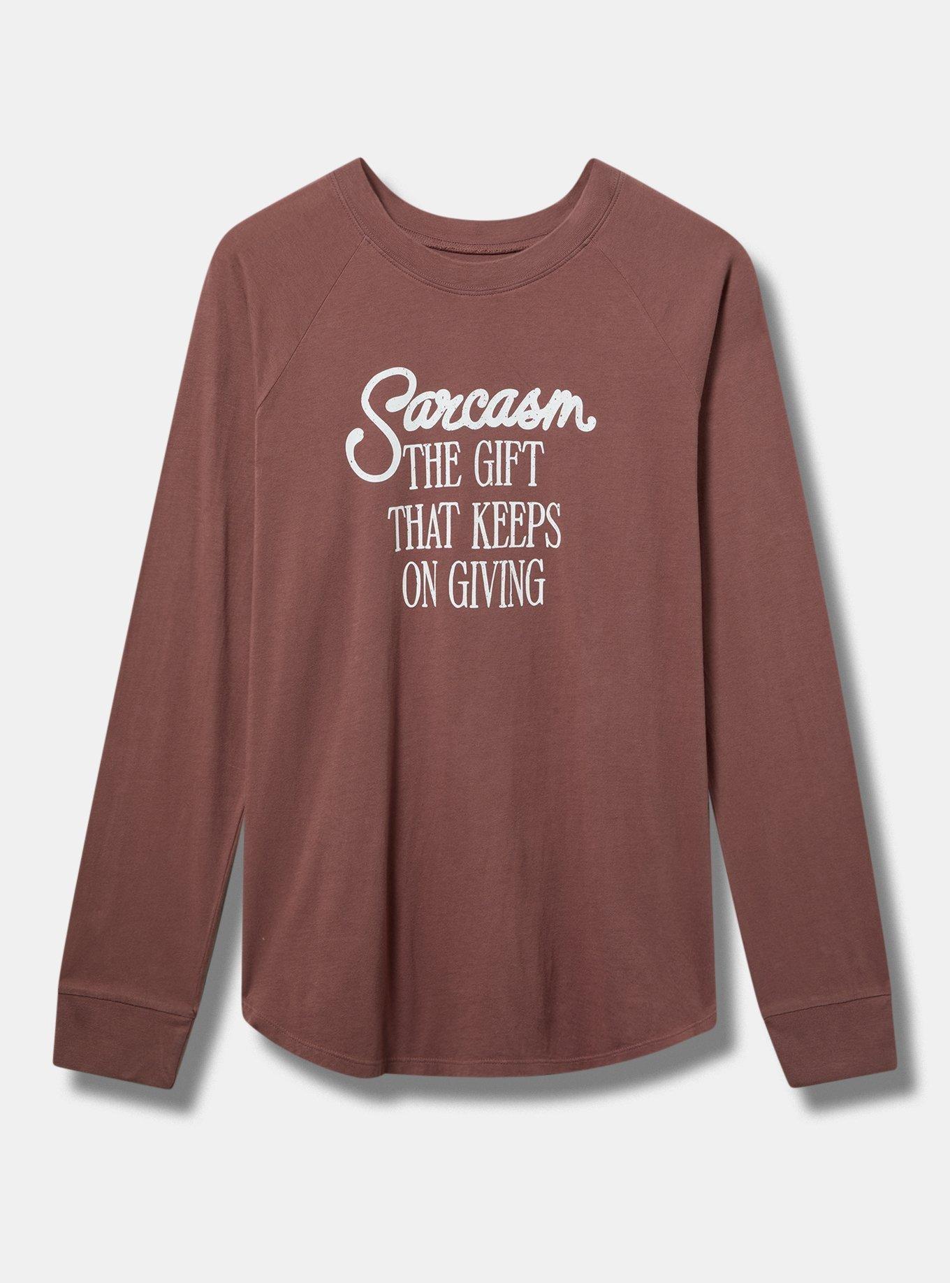 Sarcasm Classic Fit Heritage Jersey Long Sleeve Tee