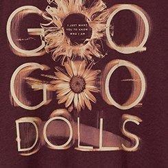 Goo Goo Dolls Relaxed Fit Cotton Crew Tee, WINETASTING, swatch