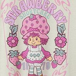 Plus Size Strawberry Shortcake Classic Fit Cotton Long Sleeve Raglan Ringer Tee, DESERT SANDSTONE, swatch