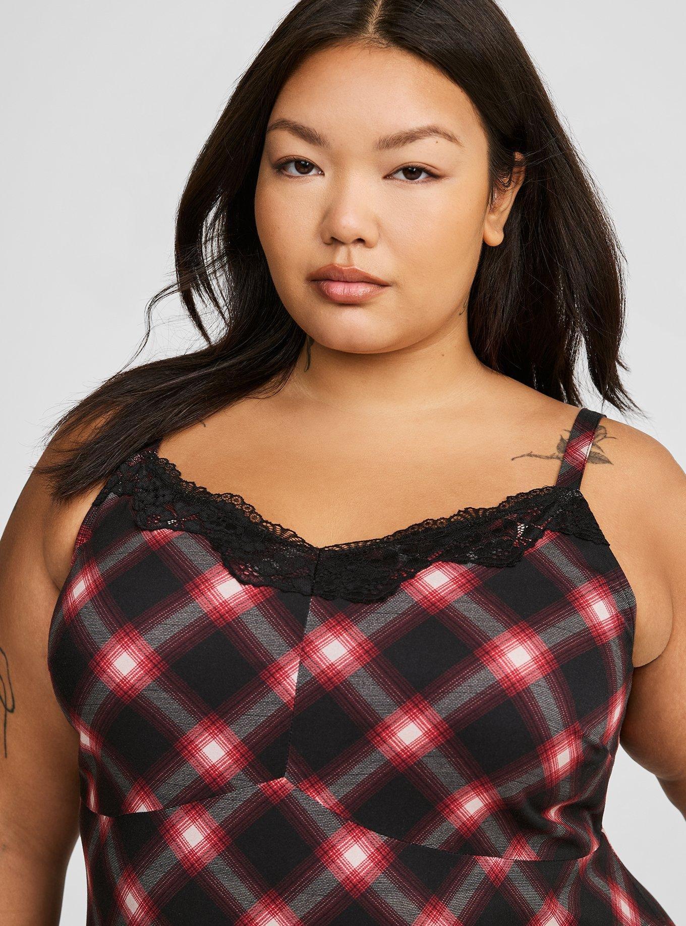 Tea Length Stretch Challis Cami Dress