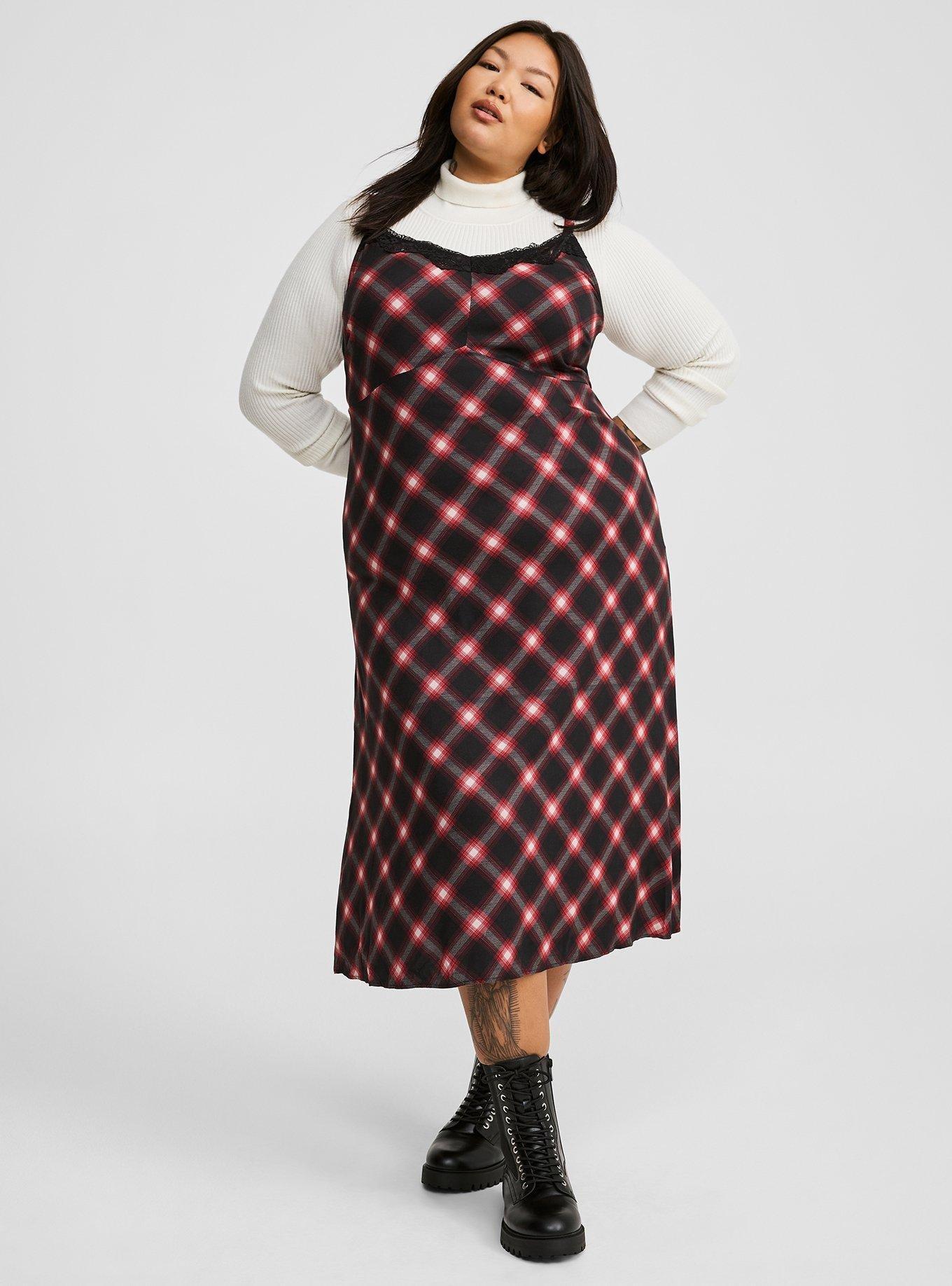 Tea Length Stretch Challis Cami Dress
