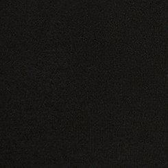 Mini Jersey Long Sleeve Collar Surplice Dress, DEEP BLACK, swatch