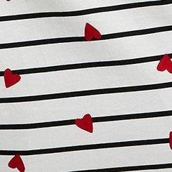 Heritage Jersey Relaxed V-Neck Tee, CANDY HEARTS STRIPE CLOUD DANCER, swatch