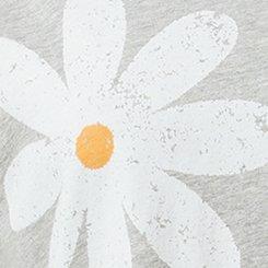 HERITAGE JERSEY VNECK RELAXED TEE, DAISY BLOCK SMALLER HEATHER GREY, swatch