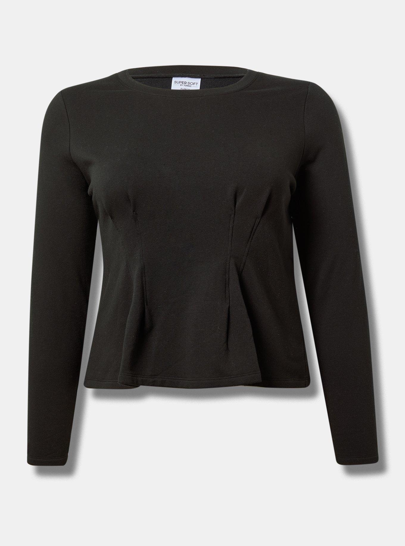 Super Soft Fleece Corset Sweatshirt 