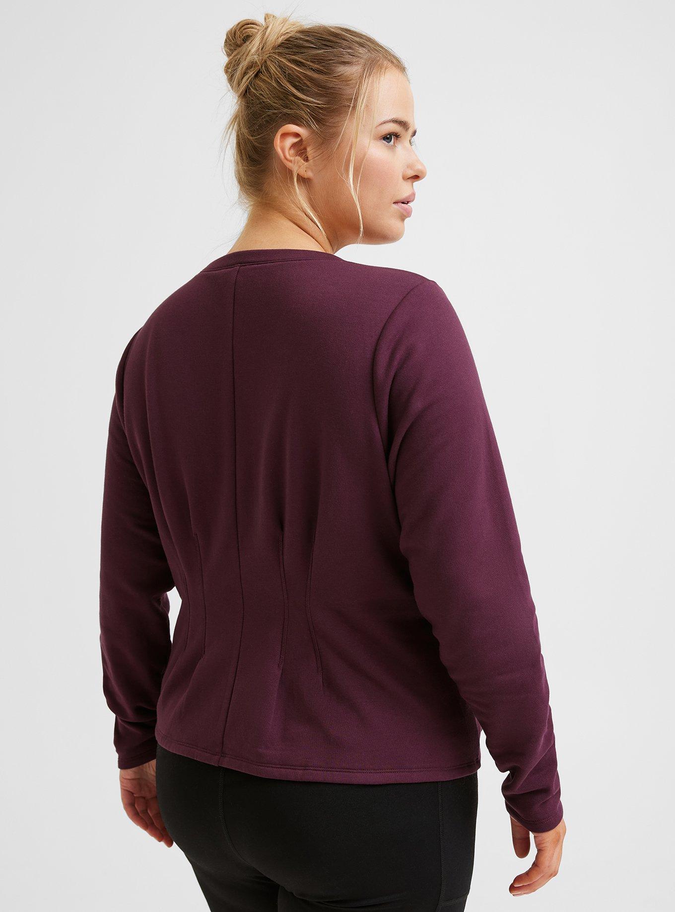 Super Soft Fleece Corset Sweatshirt 