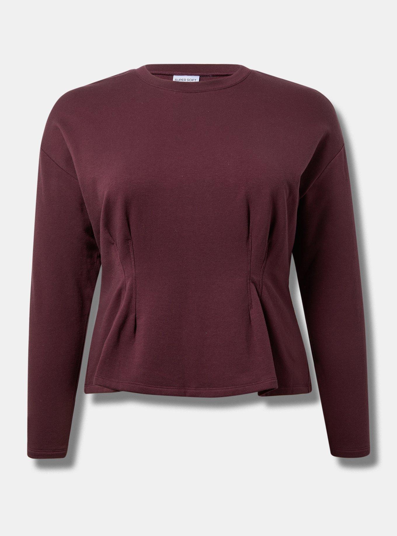 Super Soft Fleece Corset Sweatshirt 