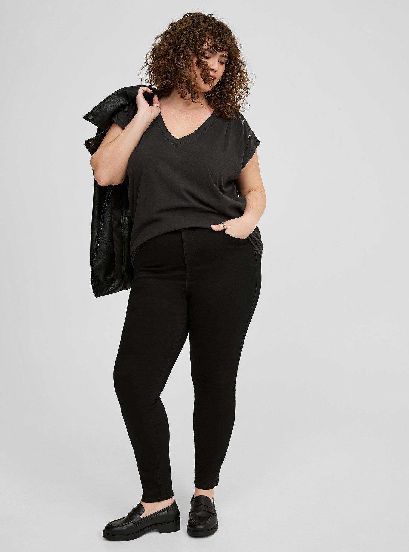 Heritage Cotton V-Neck Grommet Dolman Tee