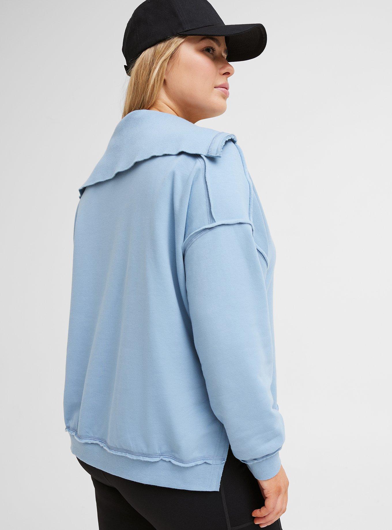 Super Soft Fleece V-Neck Pullover Sweatshirt