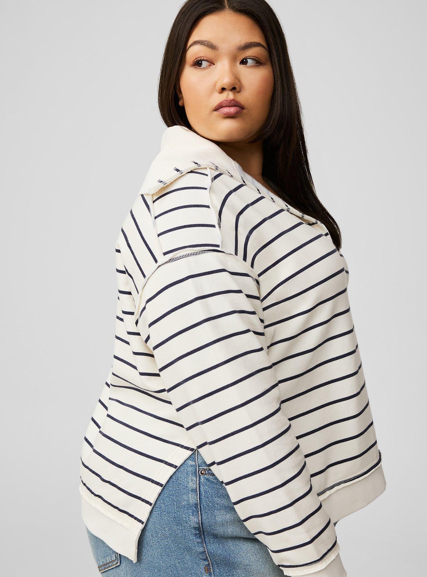 V-Neck Pullover Sweatshirt
