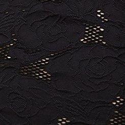 Plus Size Seamless Scoop Crop Top, DEEP BLACK, swatch