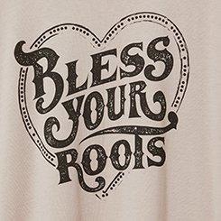 Bless Your Roots Oversized Fit Cotton Crew Tee, MUSHROOM, swatch