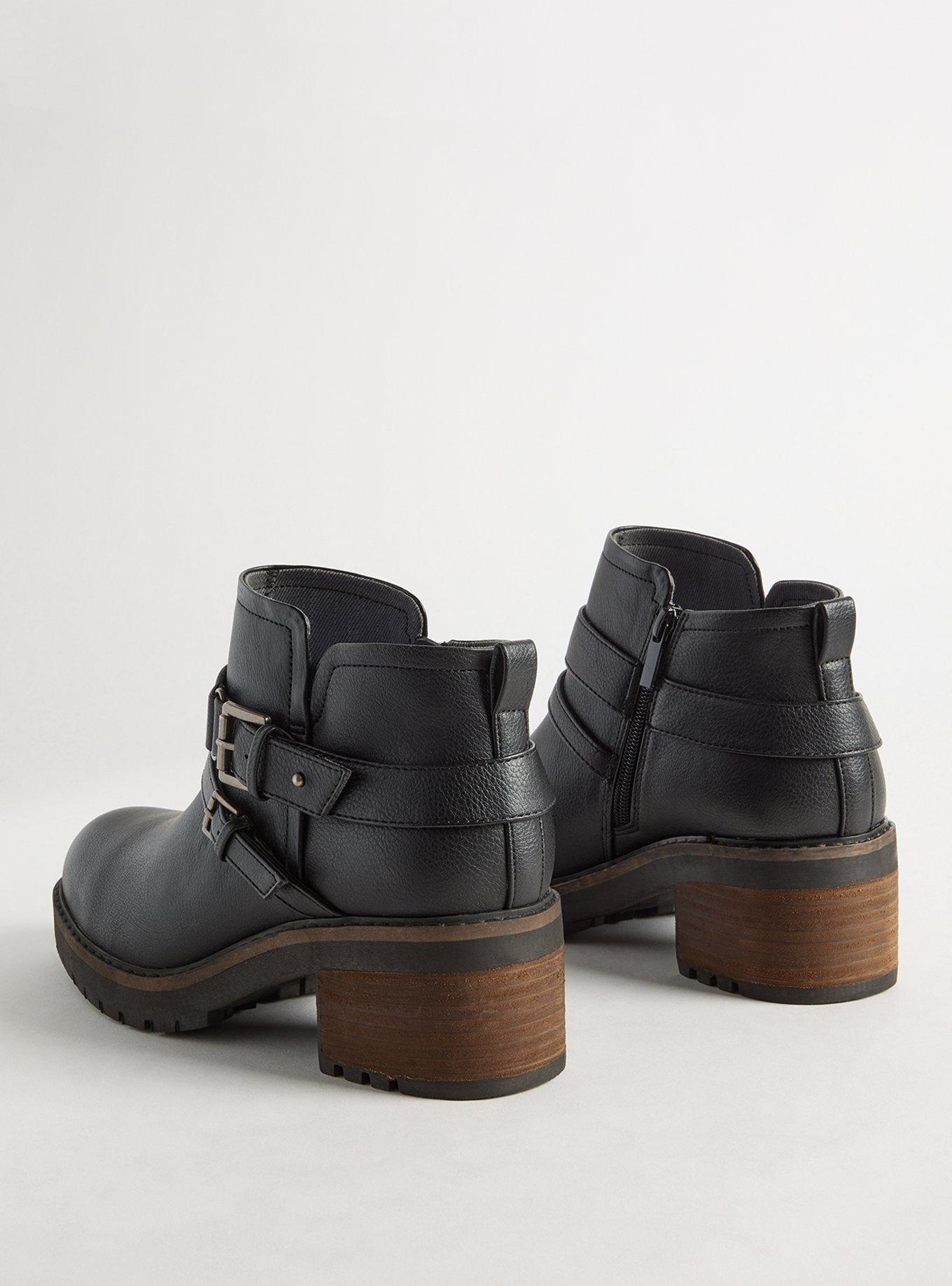 Strappy Lug Ankle Bootie (WW