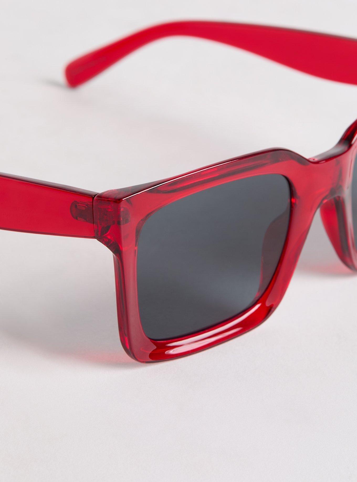 Rectangle Smoke Lens Sunglasses