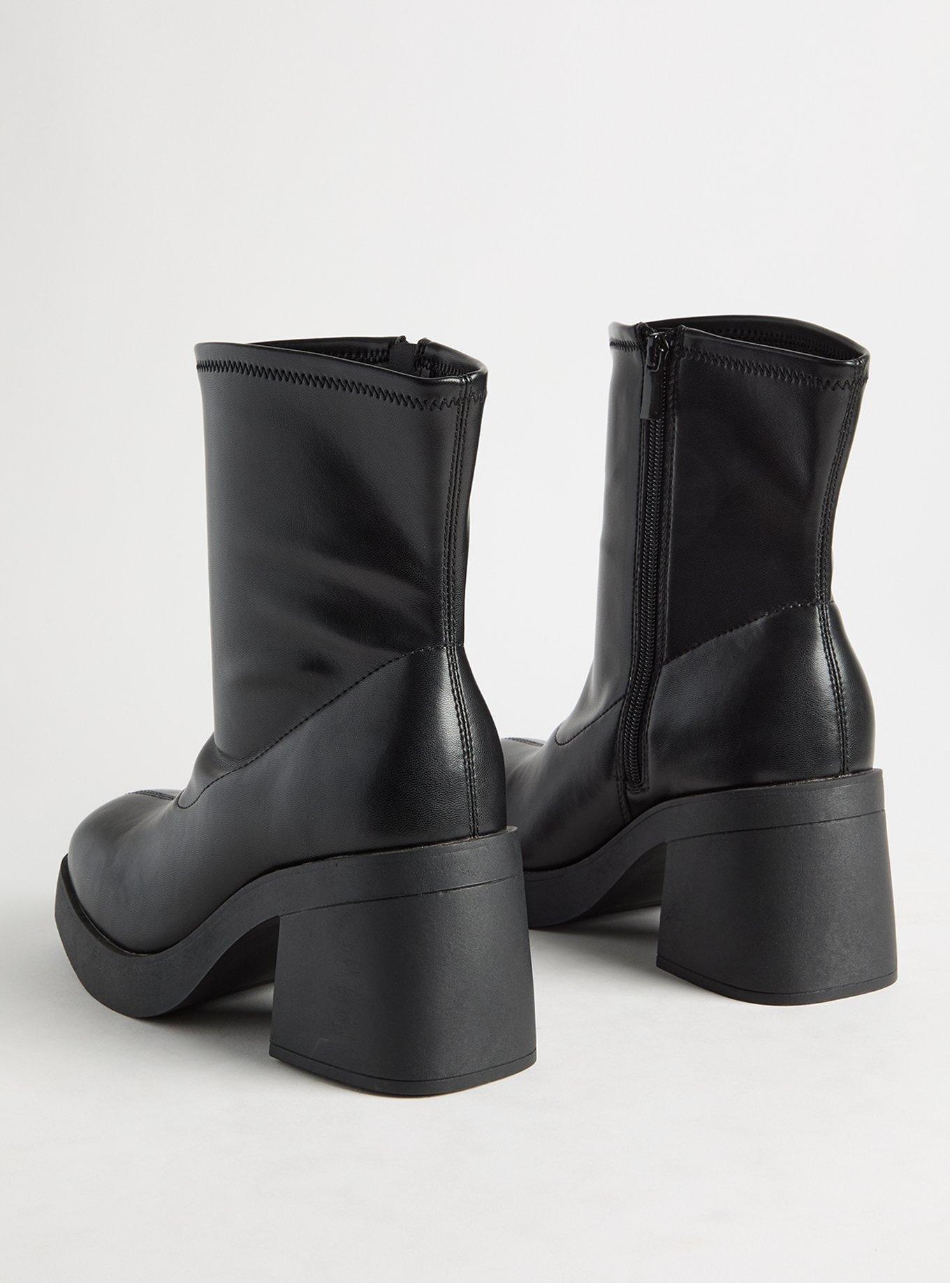 Platform Heeled Bootie (WW)