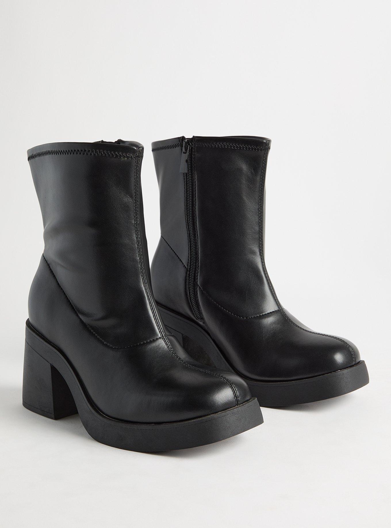 Platform Heeled Bootie (WW)