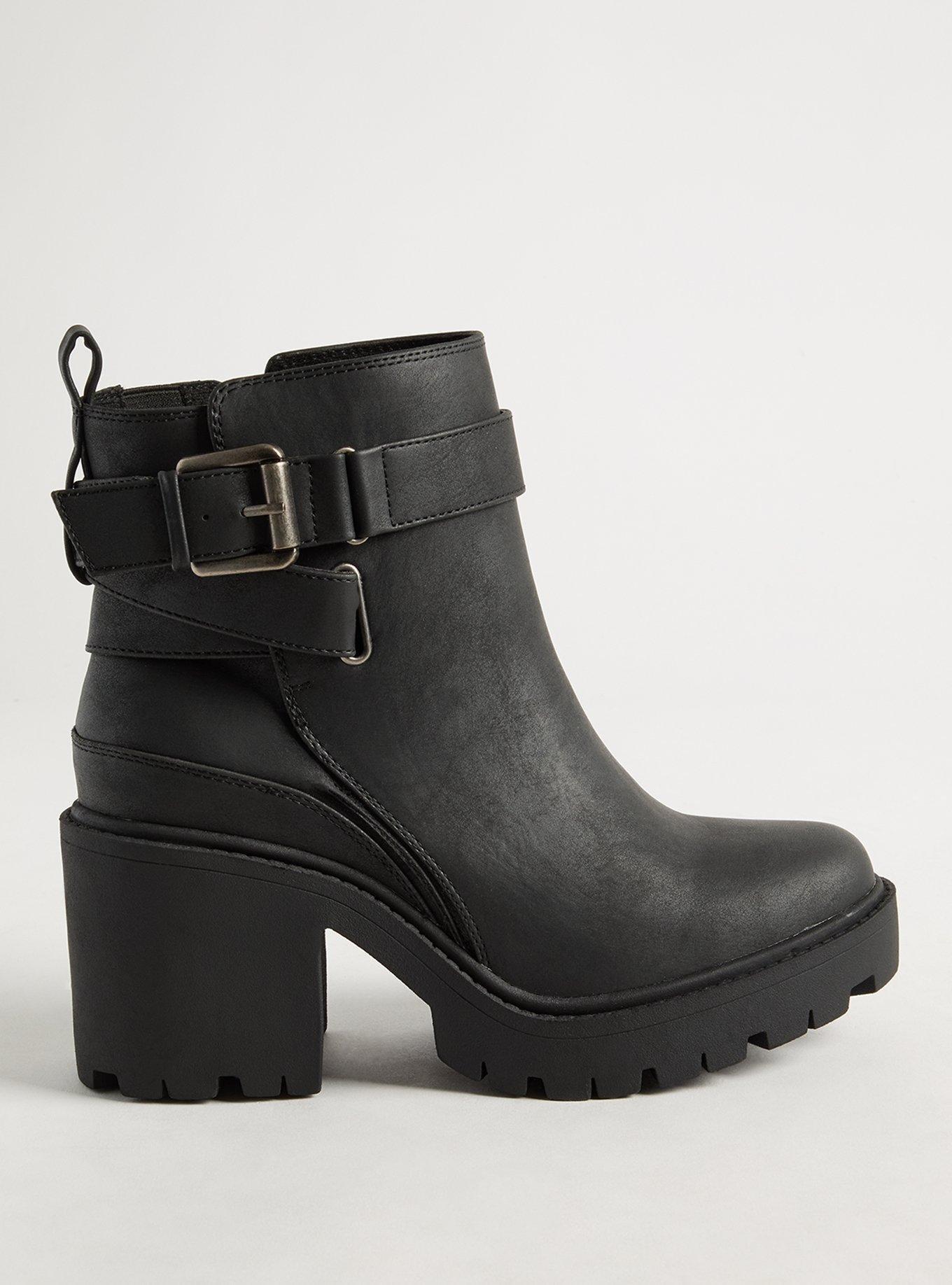 Strappy Buckle Bootie (WW), BLACK, alternate