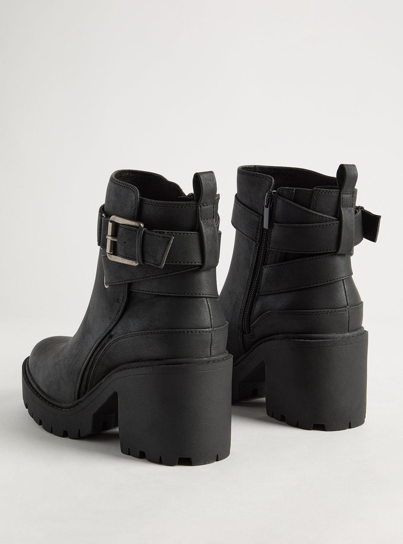 Strappy Buckle Bootie (WW), BLACK, alternate