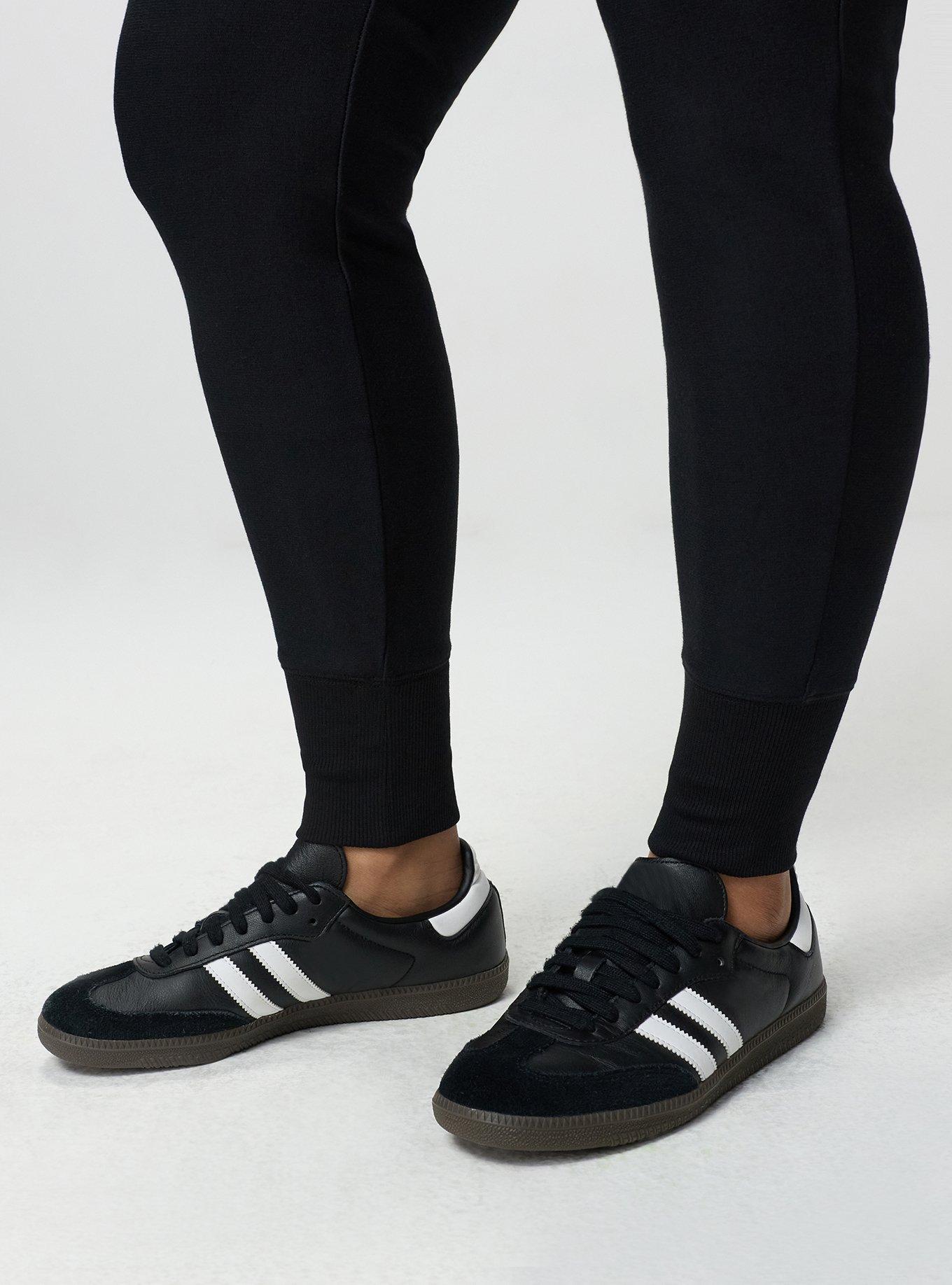 Full-Length Fleece Pocket Jogger Legging, DEEP BLACK, alternate