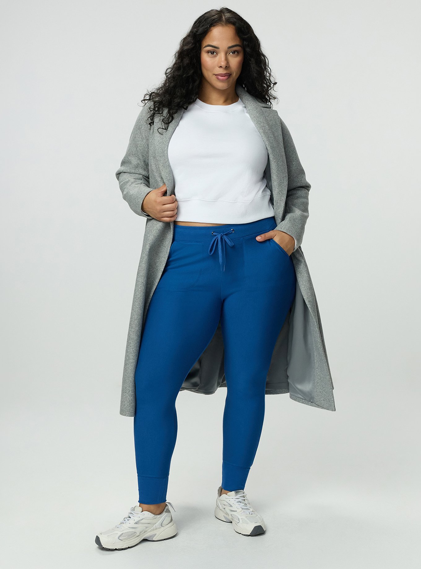 Full-Length Fleece Pocket Jogger Legging, BLUE QUARTZ, hi-res