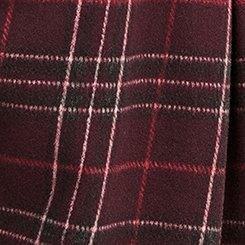 Cozy Double Knit Shacket, STUDY PLAID WINETASTING, swatch