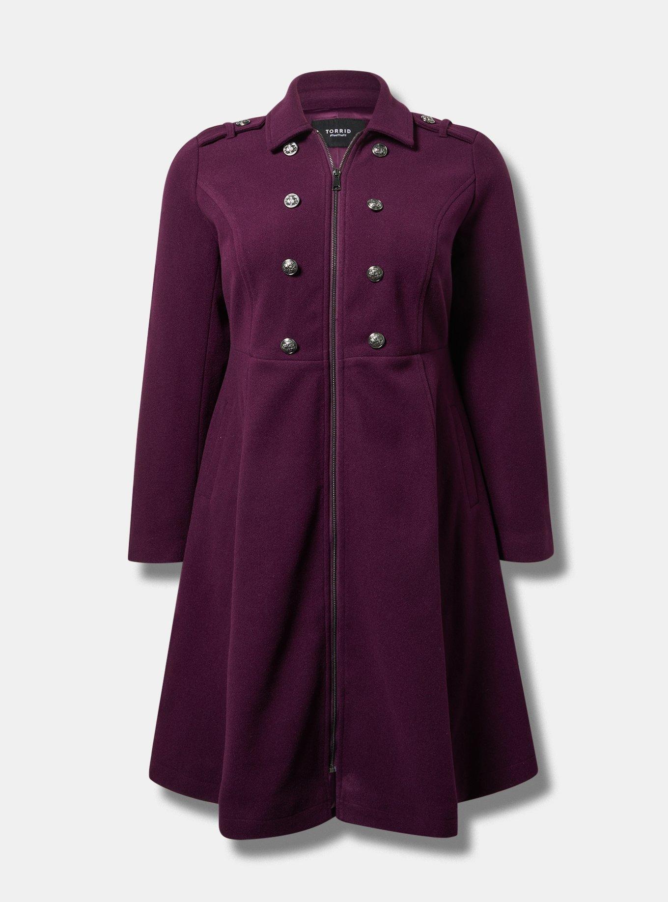 Softest Coat Zip Front Military