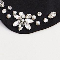 Abbey Bejeweled Collar Top, WHISPER WHITE, swatch