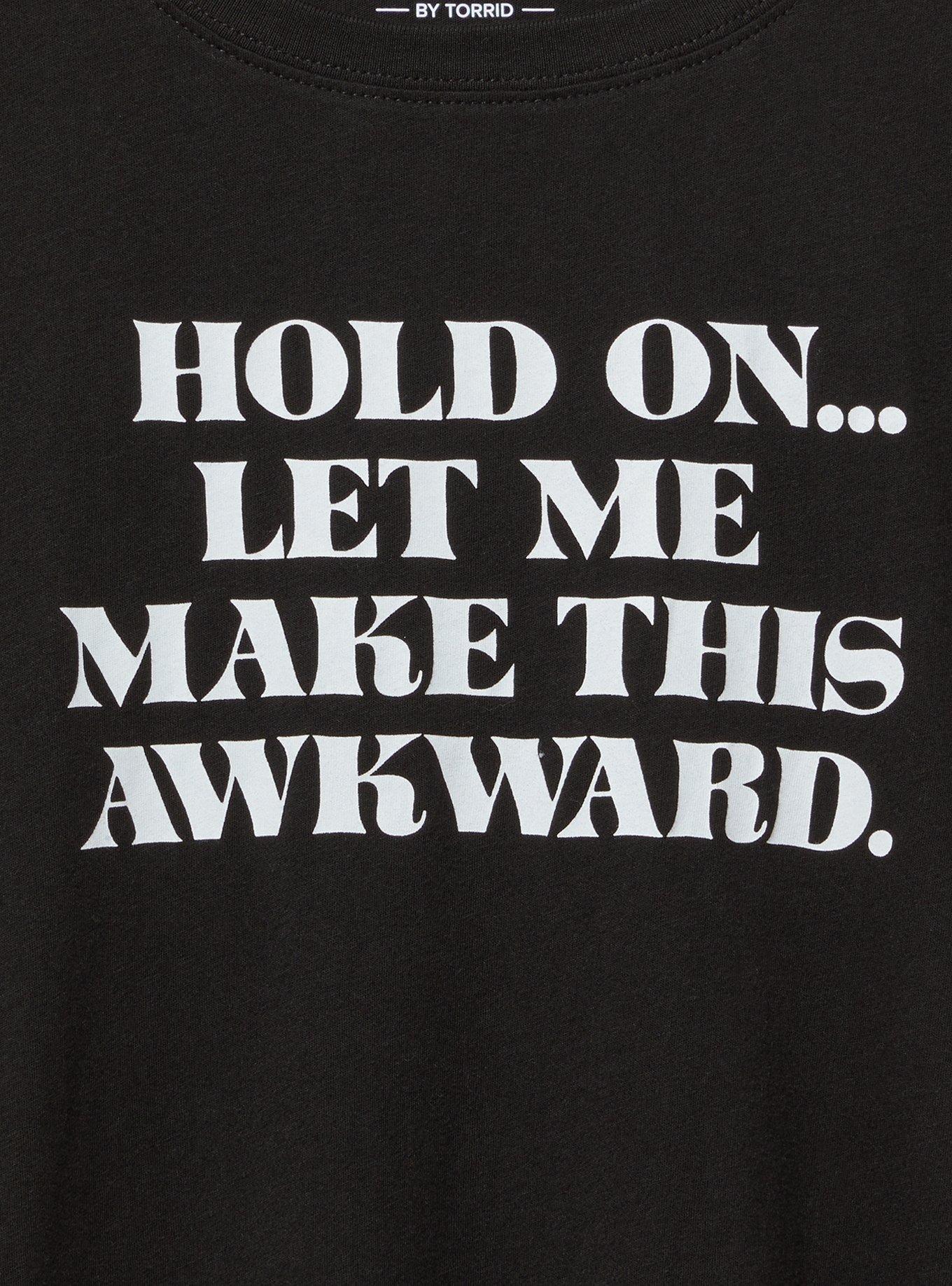 Plus Size Hold On Classic Fit Heritage Jersey Crew Tee, DEEP BLACK, alternate
