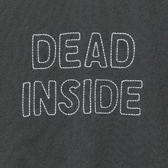 Dead Inside Classic Fit Heritage Jersey Crew Embroidered Tee, VINTAGE BLACK, swatch