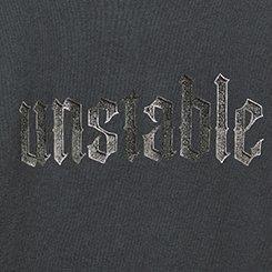 Unstable Classic Fit Cozy Fleece Raglan Sweatshirt, VINTAGE BLACK, swatch