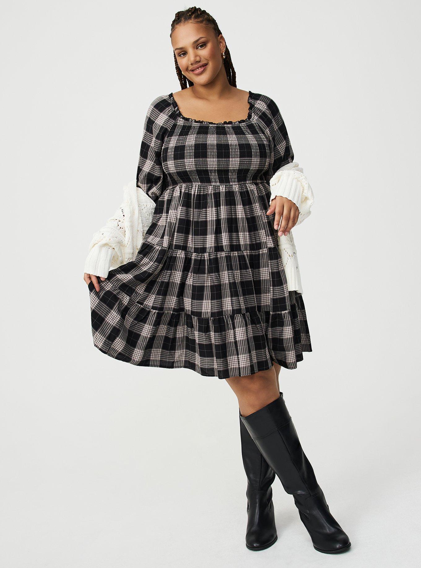 Smocked Bodice Mini Dress