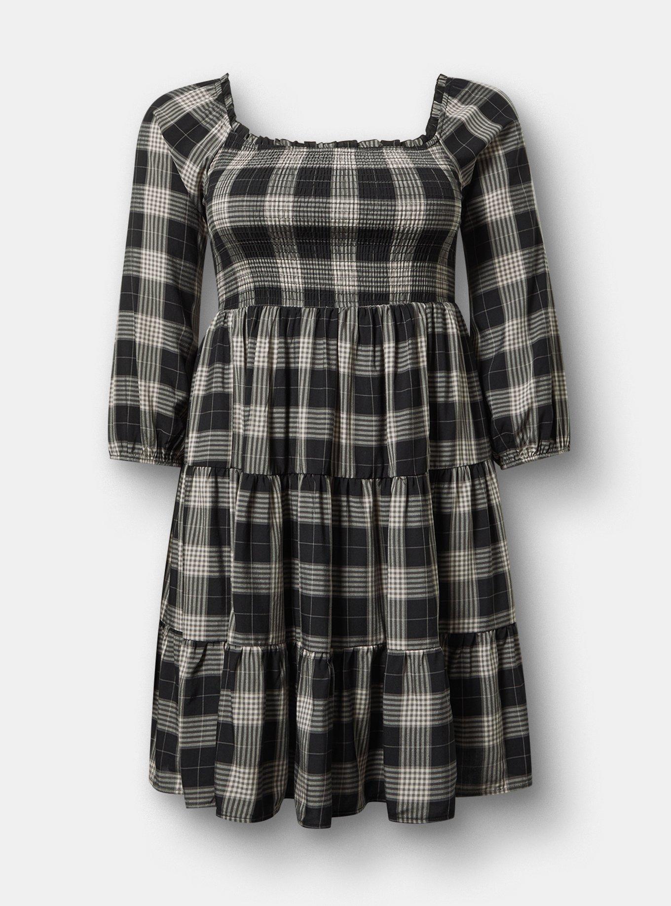 Smocked Bodice Mini Dress